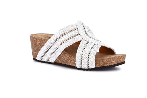 Pantoufles Grunland confortables chausson effet raphia ERSI CB1833