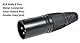 Emelec VíasCom R-DMX3-2110N/050 - 50 m Balanced Digital DMX Kabel 110Ω OFC 2x0,22mm² montiert auf Kabelhalter mit 3-poligem XLR - Farbe Schwarz - sehr flexibles PVC
