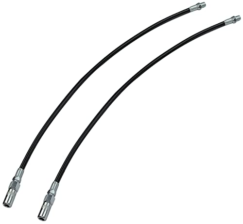 AERZETIX - C50138 - Lot de 2 - Tuyau Flexible Embout pour Pompe à Graisse - Longueur 500mm - système Outil de Lubrification - Max 45 Mpa