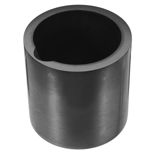 TOPBATHY Creuset de Fusion en Graphite 210 Ml avec Bec Verseur – Creuset en Graphite Haute Pureté pour Coulée de Métaux Précieux – Résistance Haute Température Usure Chimique Outil