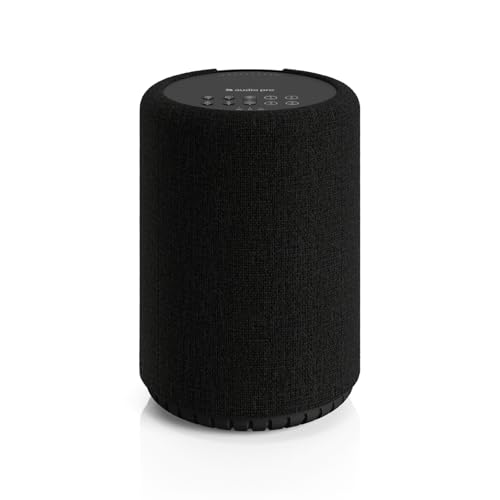 Audio Pro A10 MKII Wireless Multiroom Speaker, WiiM Edition | High Fidelity, Bluetooth, WiFi | Compatible with AirPlay 2, Google Cast, Siri, WiiM Home App, Stream Spotify, Tidal & More, Black