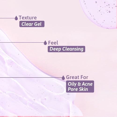 Image of Glamveda Glycolic Acid & 0.05% ww Salicylic Acid Anti Acne Face Wash (100ml Pack of 2) | For Oily & Acne Prone Skin | Oil balancing, Deep Cleansing | No Paraben, SLS