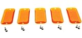 BROCK'S VISOR PARTS (5) New Fits Lund Lunar Cab Moon Sun Visor Replacement Light Lens Lenses (Orange), AMBER