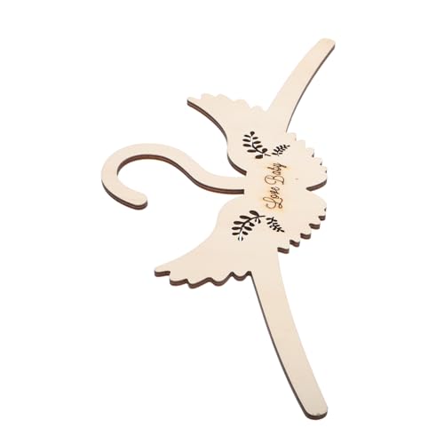 YARNOW Wooden Hanger with Cute Bow Design Decorative Hanger for Clothes for Photo Shoots Adorable Decor Handmade