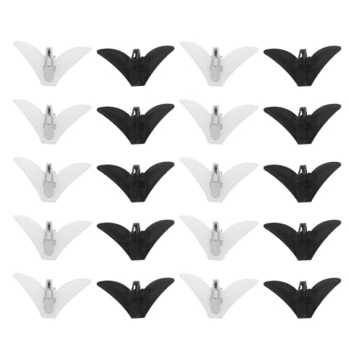 Clips de plástico Toyvian para corbata paquete de 30 unidades ligeras de estructura estable
