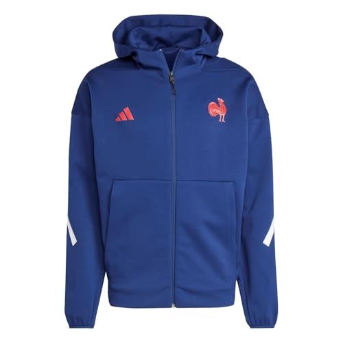 adidas Equipe de France Rugby Veste Bleu Foncé Homme Trvl