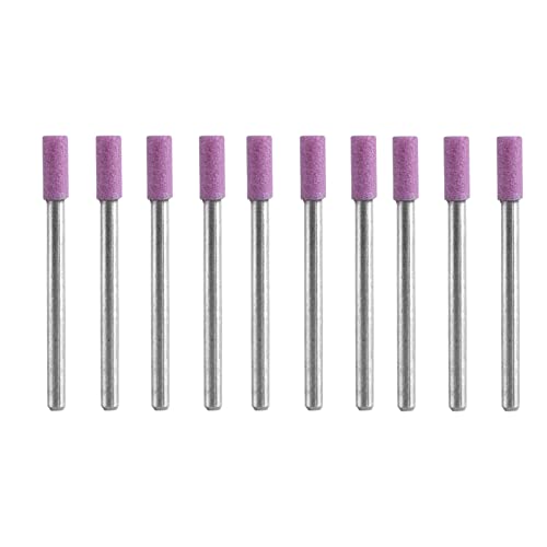 Yctze 50 Pièces/ensemble Kit d'affûtage de Meule, Outils Rotatifs avec Tête en Pierre Abrasive de 4 Mm pour Embouts 1.1 Lames