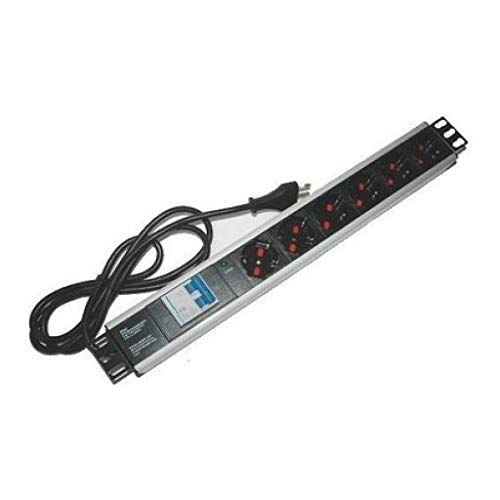 LINK *Multipresa Alimentazione Per Rack 19 Con 6 Prese Universali Tripolari/Schuko Magnetotermica