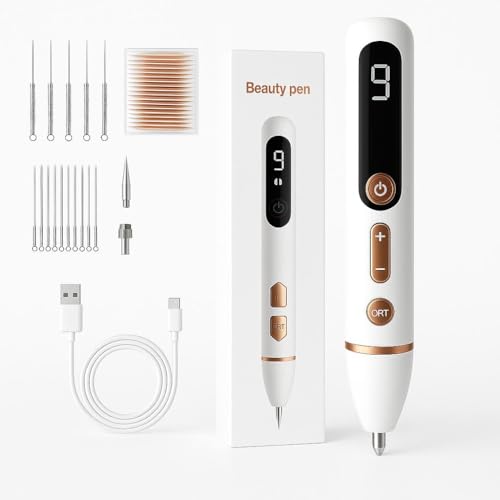 Mole Pen Smart Beauty Pen - Lightweight Skincare Device with Bonus Tweezers, Elegant Beauty Gift for Her, Ultra-Portable & Safe