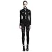 Produktbild Blackmasksu Punk Damen Ragged Pants Gothic Skinny Hose Zerrissen Schwarz Jeans Übergröße Strumpfhosen Gr. S, Schwarz