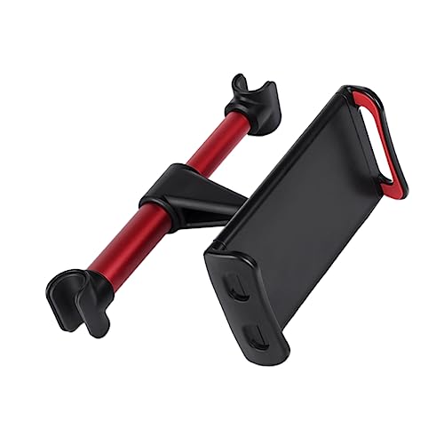 QUMIIRITY 1pc Car Headrest Bracket for Phone Back Seat Holder Stable Car Rear Pillow Support for Smartphones Easy Installation Red Design