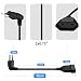 HuaLiSiJi Verlängerungskabel Eurostecker Kurz Verlängerungskabel Flach Auf Rund 2,5A 250V, für Haushaltsgeräte TV PC Computer Monitor Etc (0.3m)