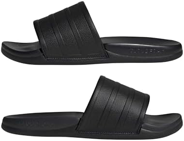 adidas Unisex-Adult Adilette Comfort 2.0, Black/Black/Carbon, 10 — view 7