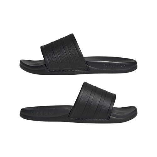 adidas Unisex Adilette Comfort 2.0 Slides Sandal, Core Black/Core Black/Carbon, 46 EU