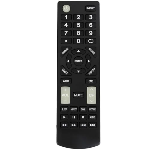 Replacement Remote Applicable for Insignia TV NS-32D220NA20 NS-43D420NA20 NS-55D420NA20 NS-39D310NA19 NS-19D310NA19 NS-24D310NA19 NS-22D510NA19 NS32D220NA20 NS43D420NA20 NS55D420NA20 NS39D310NA19