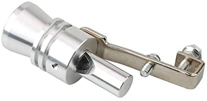 【Upgrade】Blow-Off Valve Turbo Sound Whistle,Universal Aluminum Exhaust Pipe Tailpipe BOV Valve Simulator XL(Silver) - Thumbnail 3