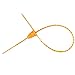 Plastic Security Seals 9.84“ Tamper Proof Self Locking Security Tags Pull-Tite Signage Ties Numbered Orange Pack of 100 PCS