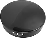 Aramox Bootslenkrad-Mittelkappe, 2,75 Zoll, Schwarze PC-Lenkrad-Mittelkappe, Bootszubehör für Yacht Marine