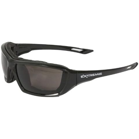Radians XT1-21 Extremis Full Black Frame Safety Glasses with Smoke Anti-Fog Lens, Adult Cover