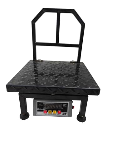 Image of KiloMaxx KM-25 200kg Heavy Duty Industrial Weighing Scale | Double Ultra-Bright Green Display | High Precision Digital Platform Scale for Shop, Warehouse & Factory Use