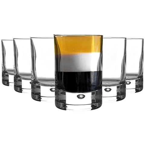 Bormioli Rocco 6 Piece Bubble Base Shot Glass Set Cover