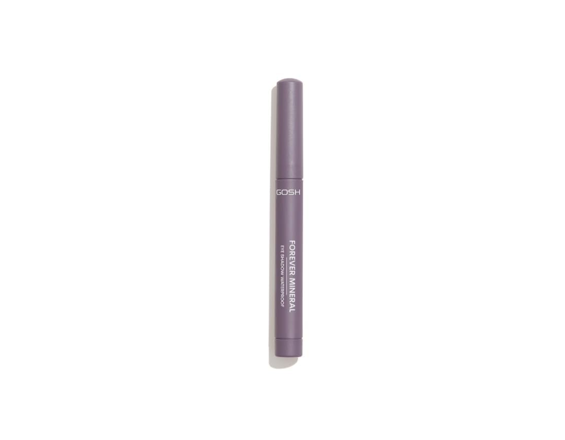 GOSH Forever Mineral Matte Eyeshadow Stick 018 Matt Plum – Cream‑to-Powder Matte White Eye Shadow Crayon, Long Wear, Smudge‑Proof, Waterproof & Travel Friendly
