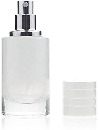 Zénitude Glassworks 30ml Glass Perfume Bottle Gradient Empty Cylindrical Bottle with Fine Mist Atomiser (Black)