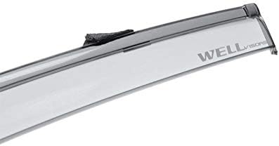 WellVisors Window Visors Wind Deflectors Compatible with Nissan Altima 2019-2026 with Black Trim Rain Guards 3-847NS023