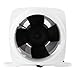 Klanata 3 Inch Inline Marine Bilge Blower, 128 CFM Mute Ventilation Fan for Boats, Yachts, RVs 12V White ABS (24V)