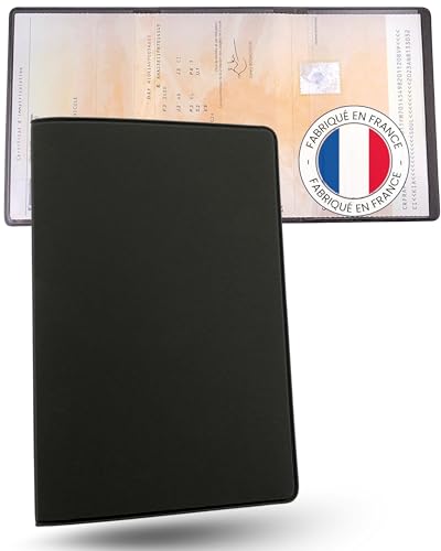 Ugozen Étui Carte Grise 3 Volets Gomme SIMPLÉO Gris Plomb