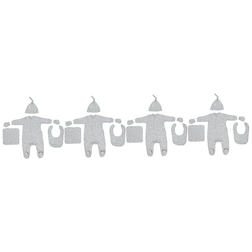 USHOBE 4 Juegos mameluco de algodón ropita bebe recien nacido baberos bebe ropa de recién nacido ropa de bebé trajes de recién nacido mono recién nacido sin rasguños paquete de regalo