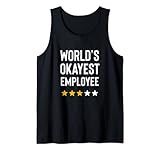 Photo Gallery worlds okayest employee divertente regalo di compleanno natale bavaglio canotta Photo Gallery worlds okayest employee divertente regalo di compleanno natale bavaglio canotta
