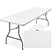 Best Choice Products 8ft Portable Folding Plastic Dining Table w/Handle, Lock