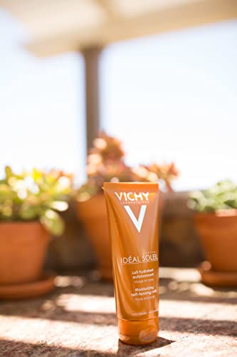 Vichy, Ideal Soleil, Lait Hydratant Auto-Bronzant, Hydratation & Bronzage Naturel, Enrichi en Eau Thermale Minéralisante, Pour Tous Types de Peau, 100 ml (Lot de 2)
