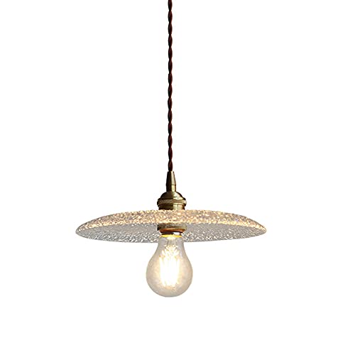 Plafonnier suspendu moderne E27 en verre pour chambre à coucher et balcon
