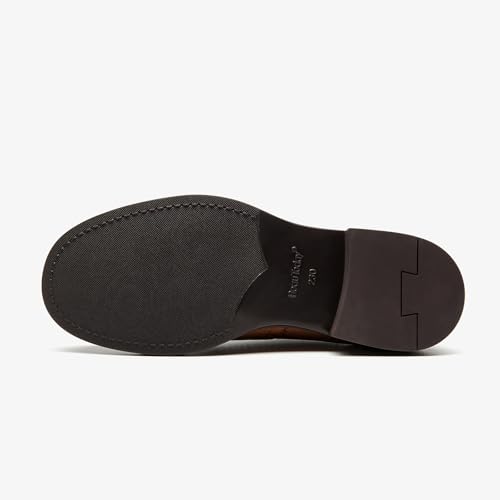 Image of BEAU TODAY Women Monk Strap Loafers Cap Toe Business Causal Loafer Shoes