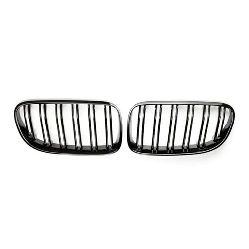Parrilla parachoques delantera negra brillante para Serie 3 E92 E93 LCI, rejilla doble deportiva