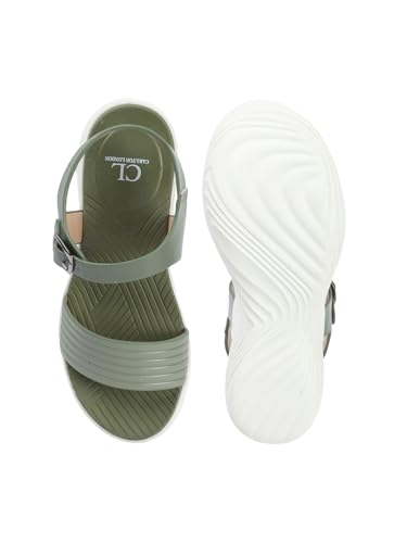Image of Carlton London women's Lightweight Comfort Wedge Ankle Strap Sandals