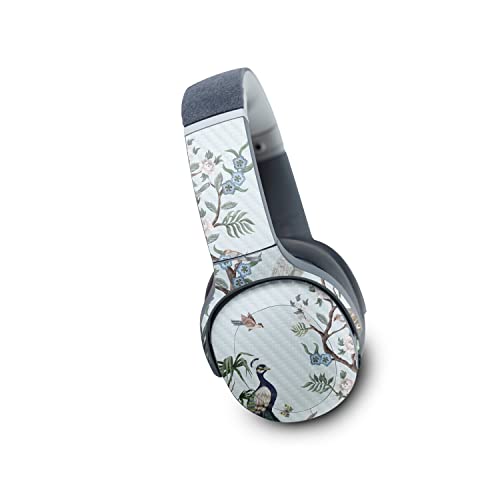 Image of MightySkins Carbon Fiber Skin Compatible with Skullcandy Crusher Evo Wireless - Chinoiserie Fabric | Protective, Durable Textured Carbon Fiber Finish | Easy to Apply