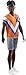 Barbie Fashionistas Ken Fashion Doll with Twisted Black Hair Wearing Orange Athletic Jersey, Shorts & White Sneakers