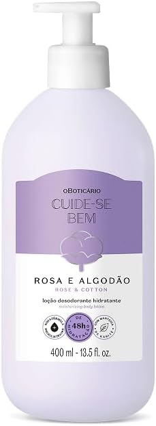 O Boticário, O BOTICARIO CUIDE-SE BEM HIDRATANTE ROSA E ALGODAO 4...
