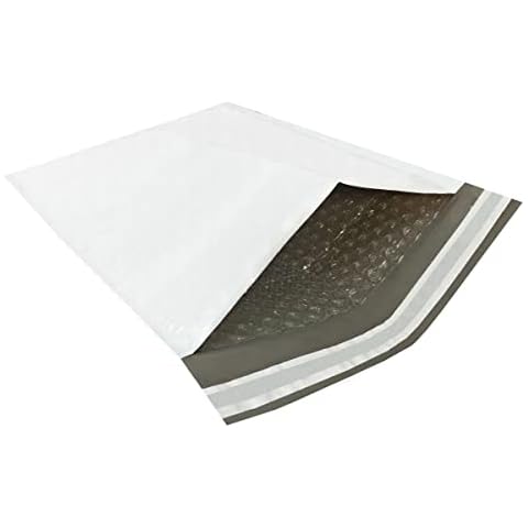 StarBoxes Poly Bubble Mailer 9.5"X14.5" #4- Pack of 100, White (PBM495145100) Cover