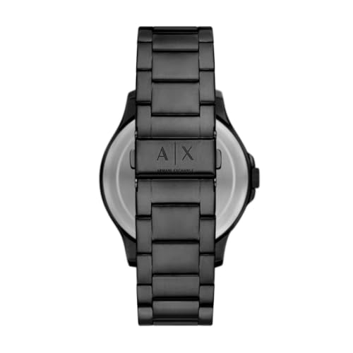 Image of Armani Exchange Analog Black Dial Men's Stainless Steel Watch-AX2460
