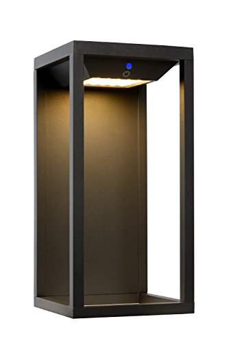 Preisvergleich Produktbild Lucide TENSO SOLAR - Wandleuchte Außen - LED - 1x2,2W 3000K - IP54 - Anthrazit