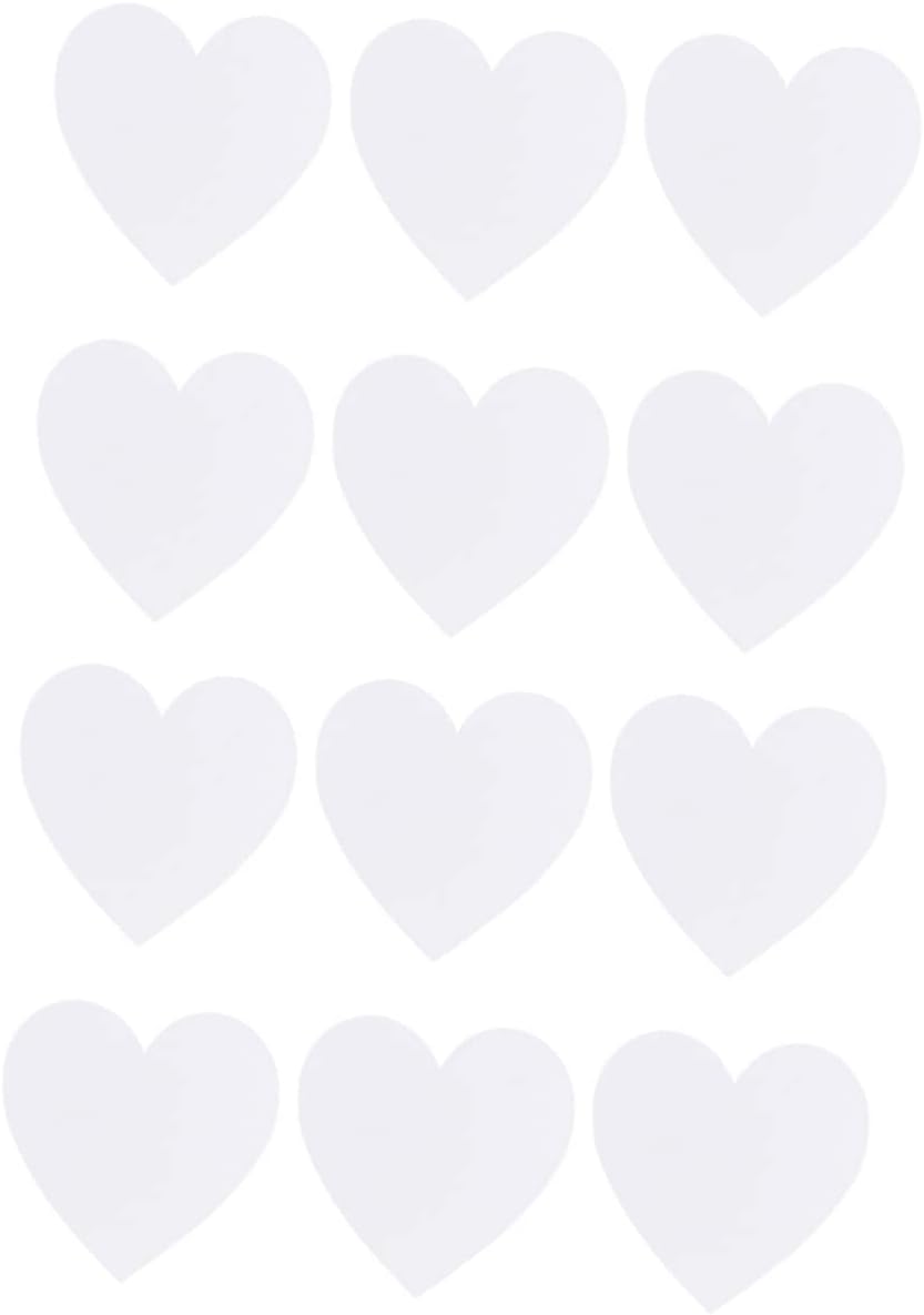 12 Pcs Oil Painting Board Canvas Boards for Painting Acrylic Painting Heart- Shaped Artist Canvas Heart Tray Canvas Painting Board White Decor Painting Tools Mini Spray Paint