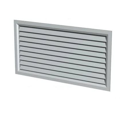 Griglie Altezza 100mm di Ripresa Aria in Alluminio con Alette Oblique fisse