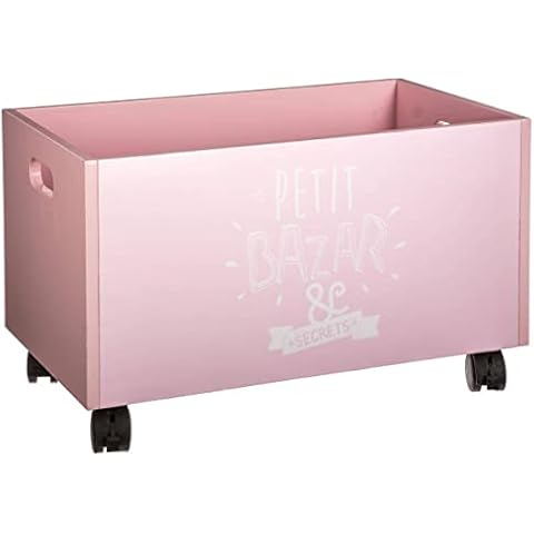 Coffre à Jouets Rose Atmosphera Cover