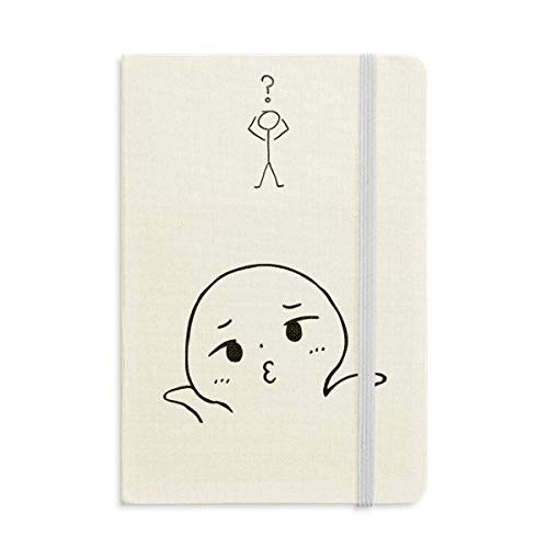 Carnet de questions Helpless Pout noir motif heureux pour confier ses pensées