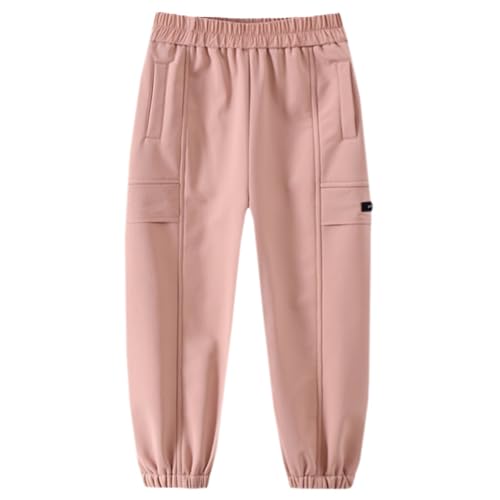 SANGTREE Boys' Fleece Jogger Sweatpants with Cargo Pockets, 3-12 Years