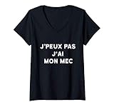 Je Peux Pas J'ai Mon Mec Humour Copine Amour Femme Cadeau